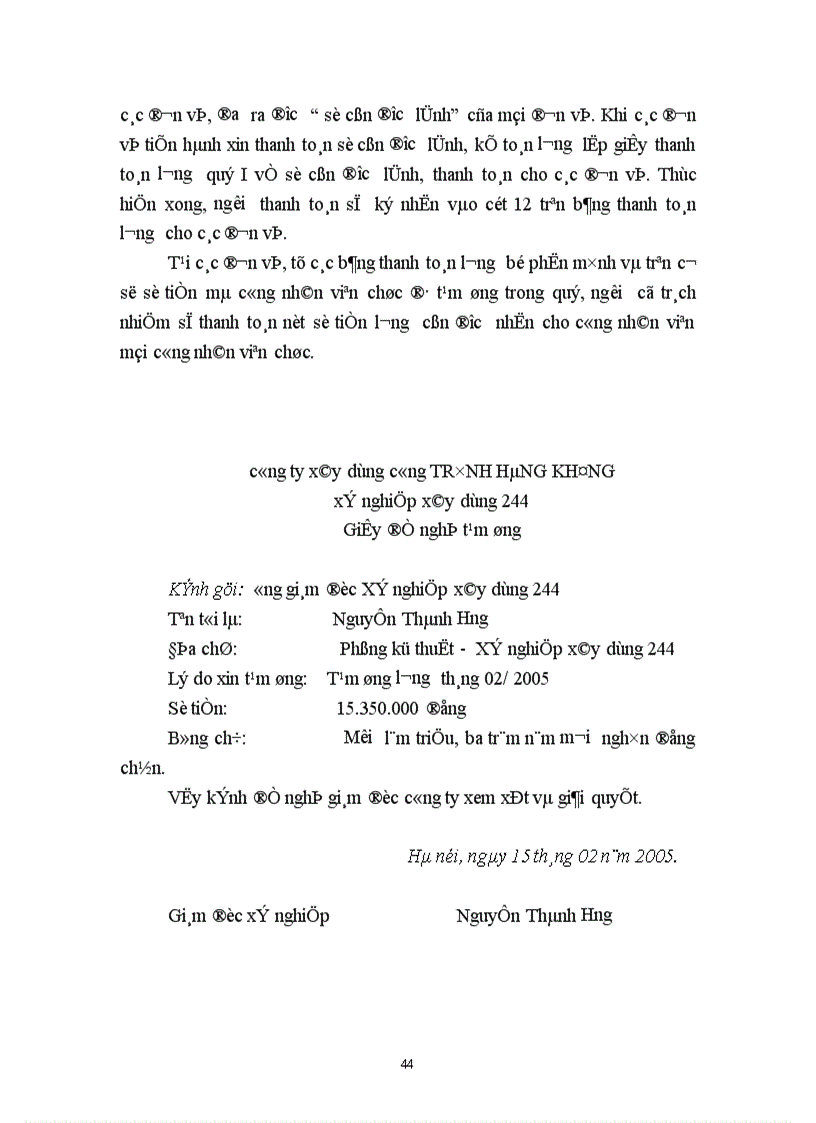 image for page Hạch toán tiền lương và các khoản trích theo lương tại Xí nghiệp xây dựng 244 1