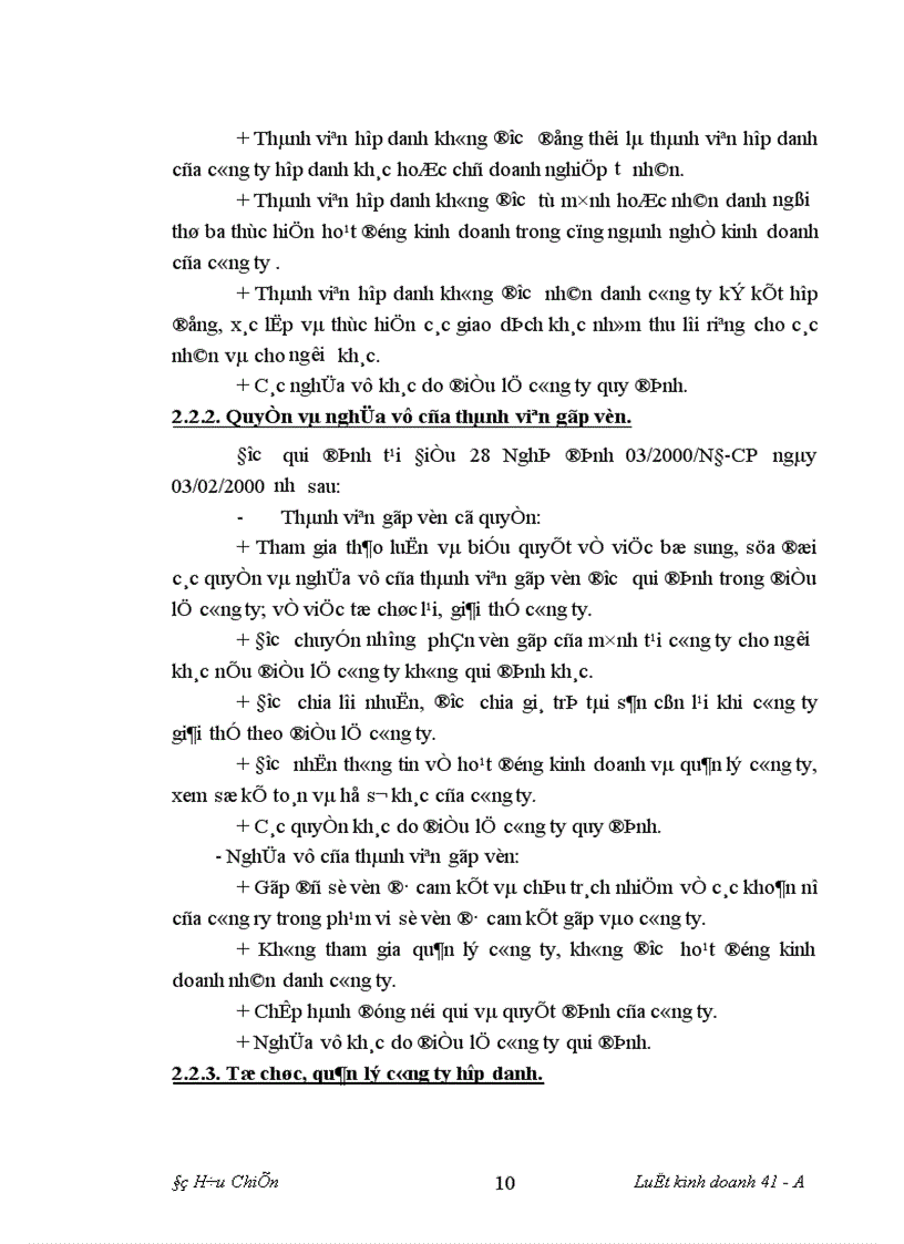 image for page Công ty hợp danh chế độ pháp lý thành lập hoạt động 1