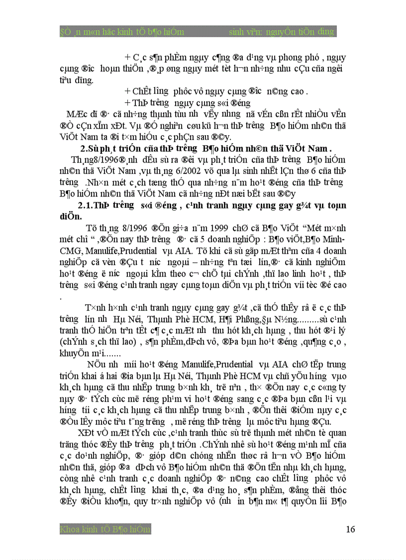 image for page Thị trường Bảo hiểm nhân thọ Việt Nam cơ hội và thách thức 1