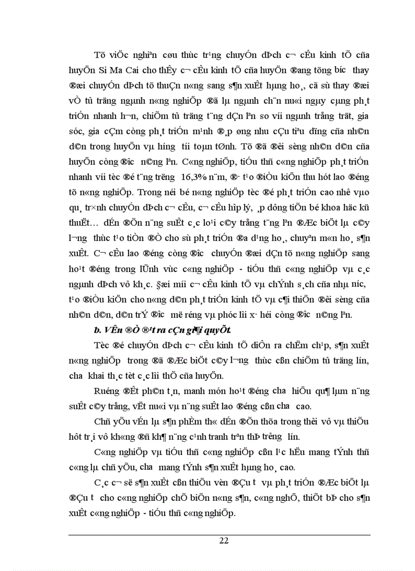 image for page Một số vấn đề chuyển dịch cơ cấu kinh tế nông thôn ở huyện Si Ma Cai 1