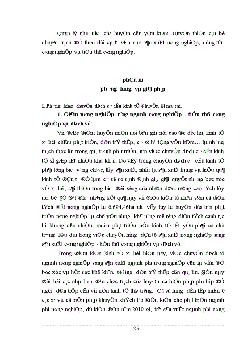 image for page Một số vấn đề chuyển dịch cơ cấu kinh tế nông thôn ở huyện Si Ma Cai 1