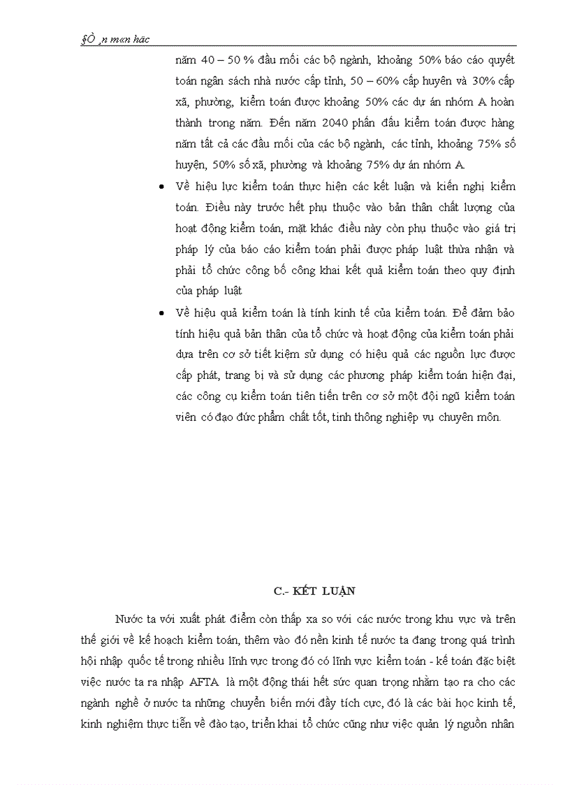 image for page Mối quan hệ giữa chức năng kiển toán với trách nhiệm của kiển toán viên về chất lượng kiểm toán báo cáo tài chính 1