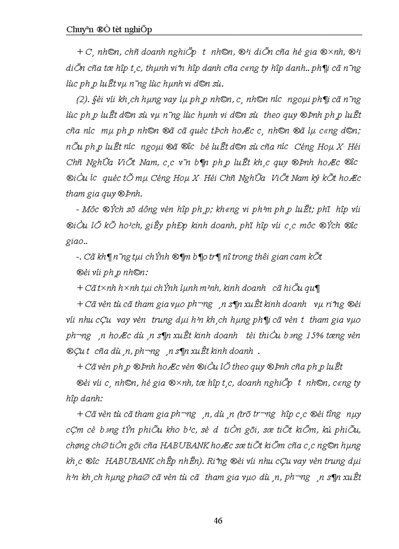 image for page Chế độ pháp lý về ký kết hợp đồng tín dụng trung dài hạn của Ngân hàng và thực tế ký hợp đồng tín dụng trung dài hạn tại chi nhánh Quảng Ninh Ngân hàng thương mại cổ phần nhà Hà Nội