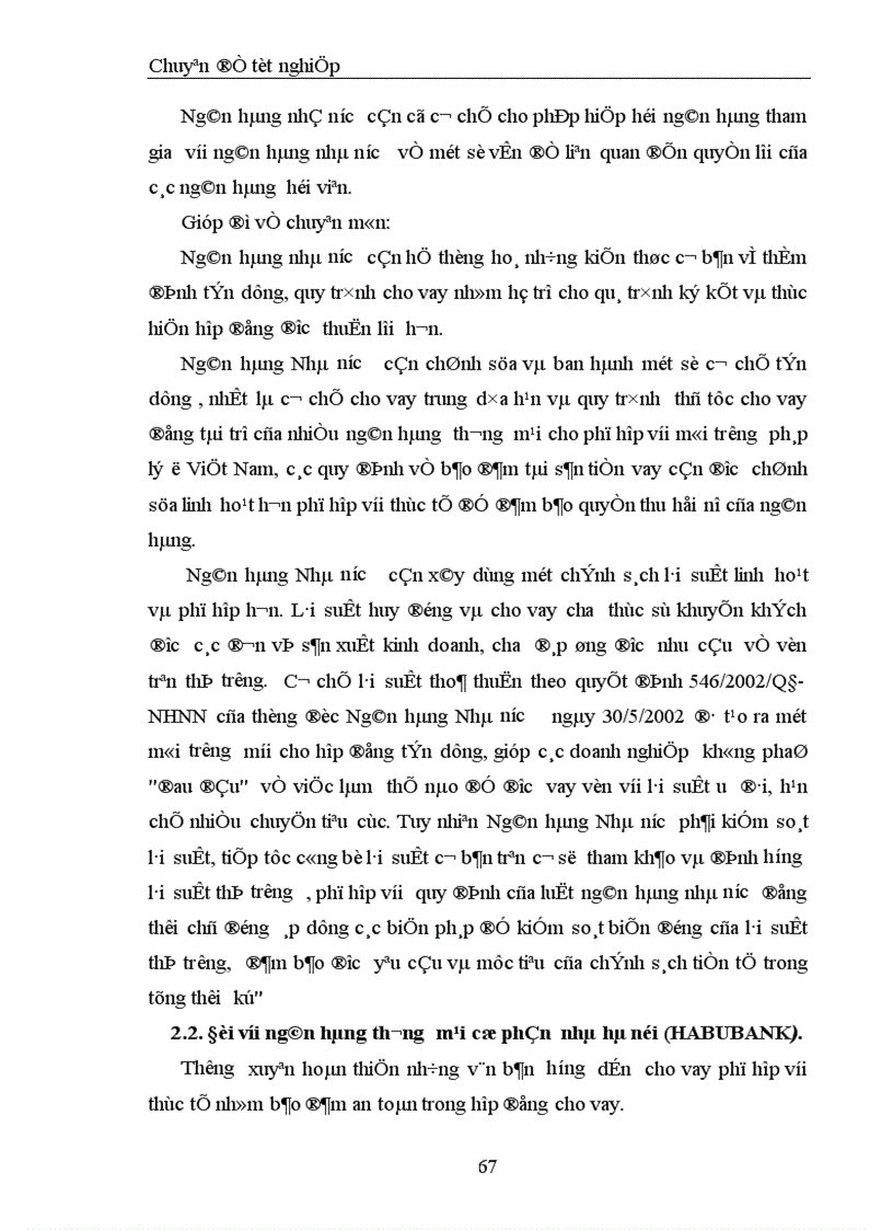 image for page Chế độ pháp lý về ký kết hợp đồng tín dụng trung dài hạn của Ngân hàng và thực tế ký hợp đồng tín dụng trung dài hạn tại chi nhánh Quảng Ninh Ngân hàng thương mại cổ phần nhà Hà Nội