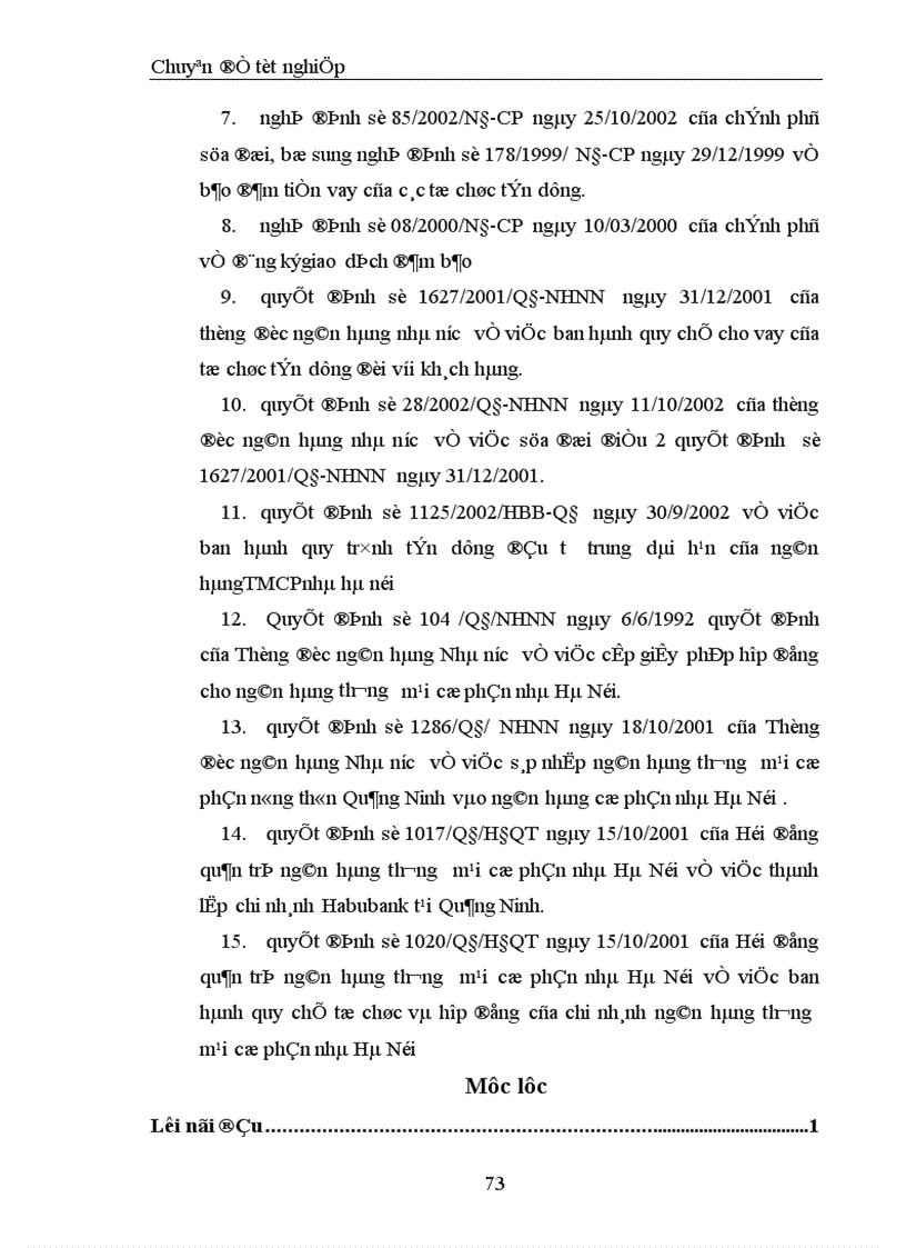 image for page Chế độ pháp lý về ký kết hợp đồng tín dụng trung dài hạn của Ngân hàng và thực tế ký hợp đồng tín dụng trung dài hạn tại chi nhánh Quảng Ninh Ngân hàng thương mại cổ phần nhà Hà Nội