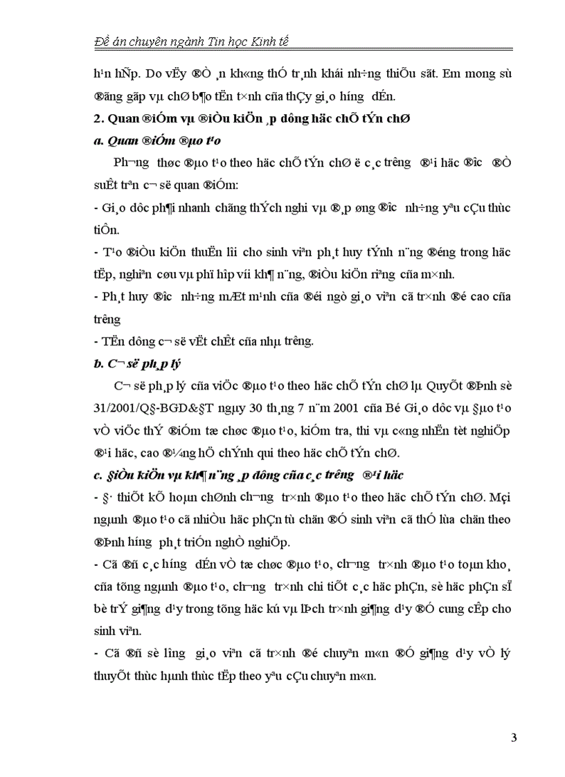 image for page Tin học hoá quy trình đăng kí học theo học chế tín chỉ