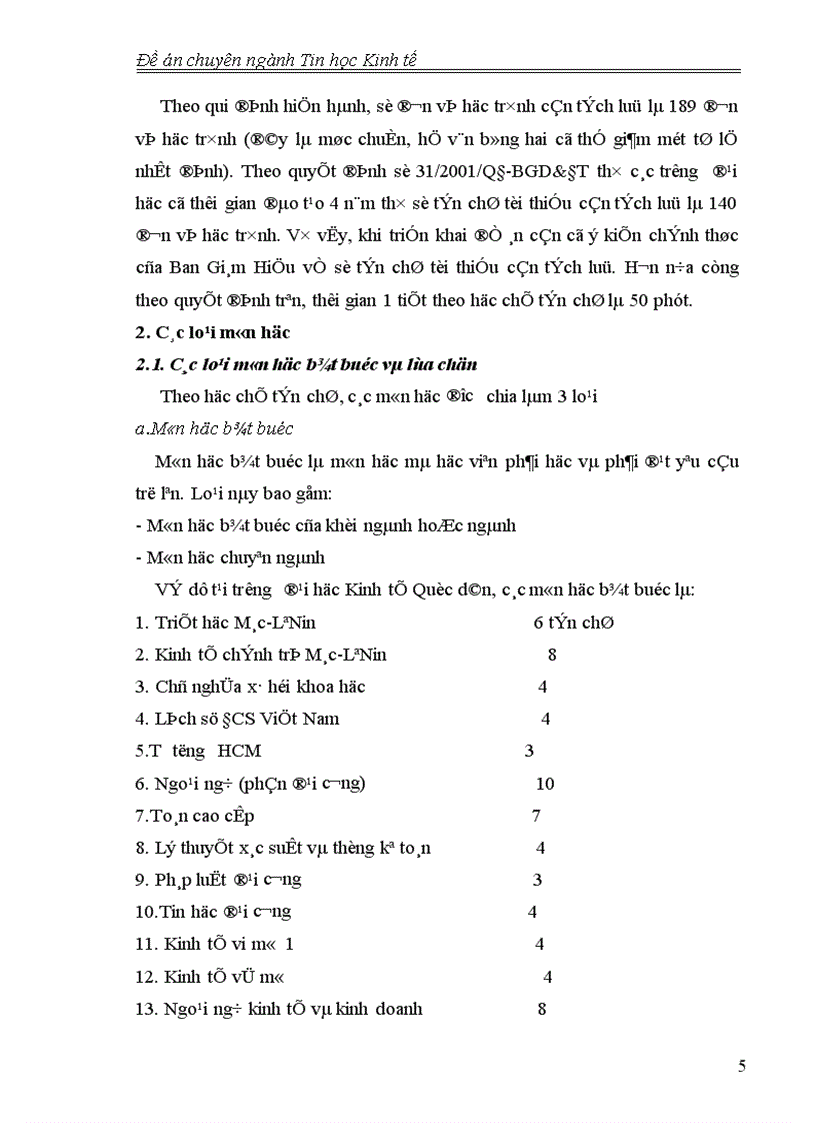 image for page Tin học hoá quy trình đăng kí học theo học chế tín chỉ