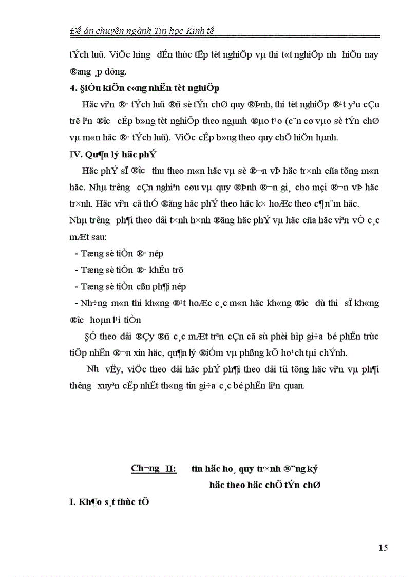 image for page Tin học hoá quy trình đăng kí học theo học chế tín chỉ