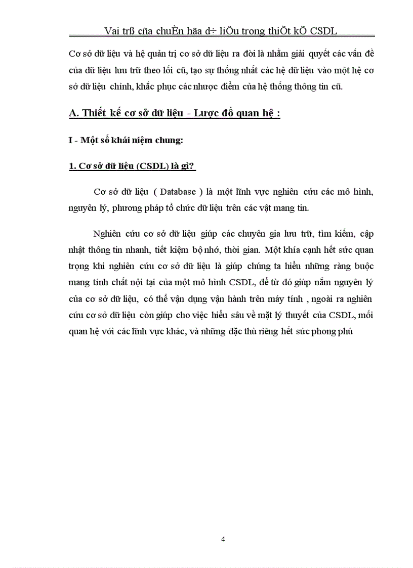 image for page Vai trò của chuẩn hóa dữ liệu trong thiết kế CSDL