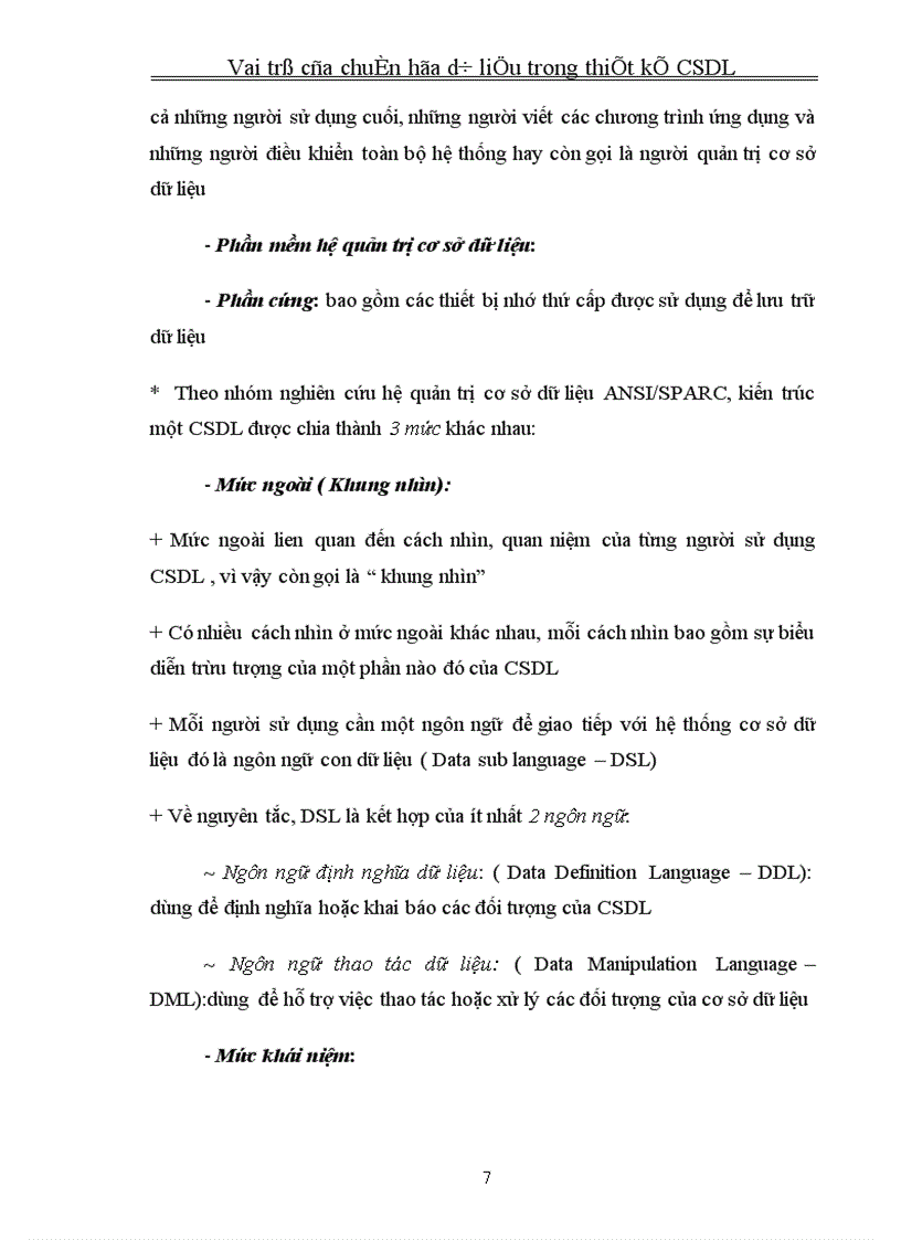 image for page Vai trò của chuẩn hóa dữ liệu trong thiết kế CSDL