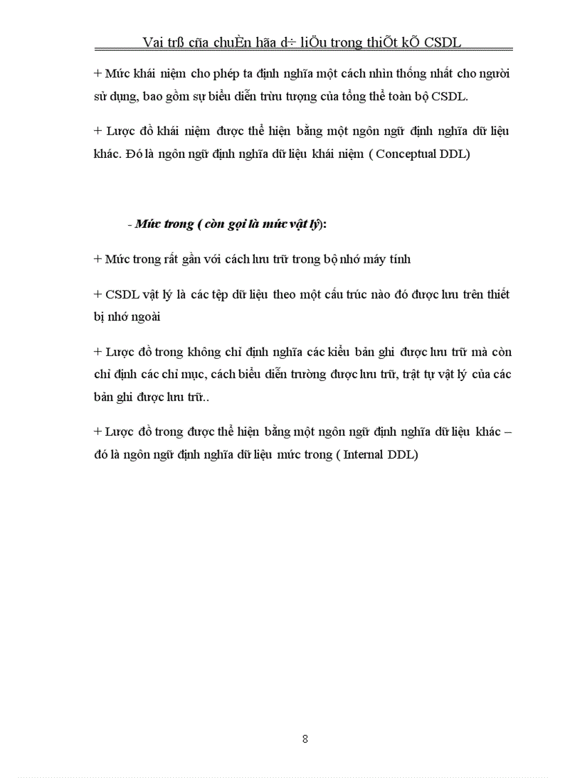 image for page Vai trò của chuẩn hóa dữ liệu trong thiết kế CSDL