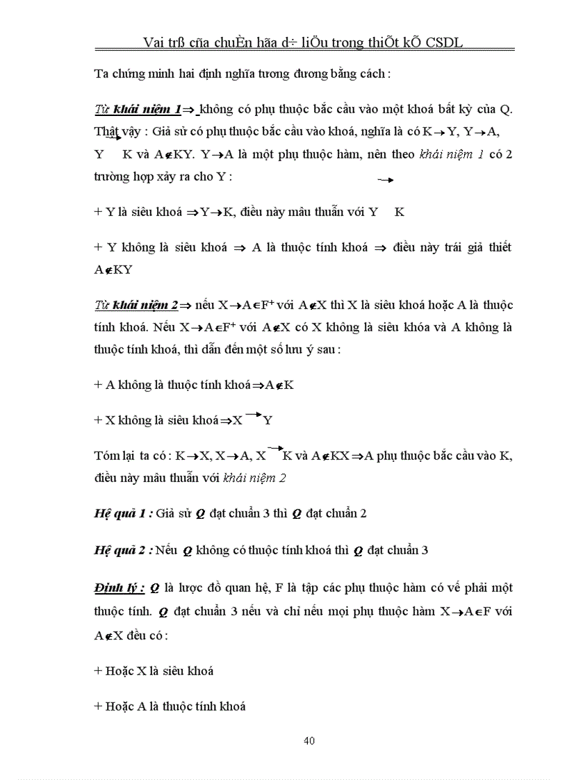 image for page Vai trò của chuẩn hóa dữ liệu trong thiết kế CSDL