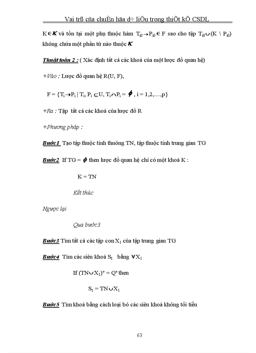 image for page Vai trò của chuẩn hóa dữ liệu trong thiết kế CSDL