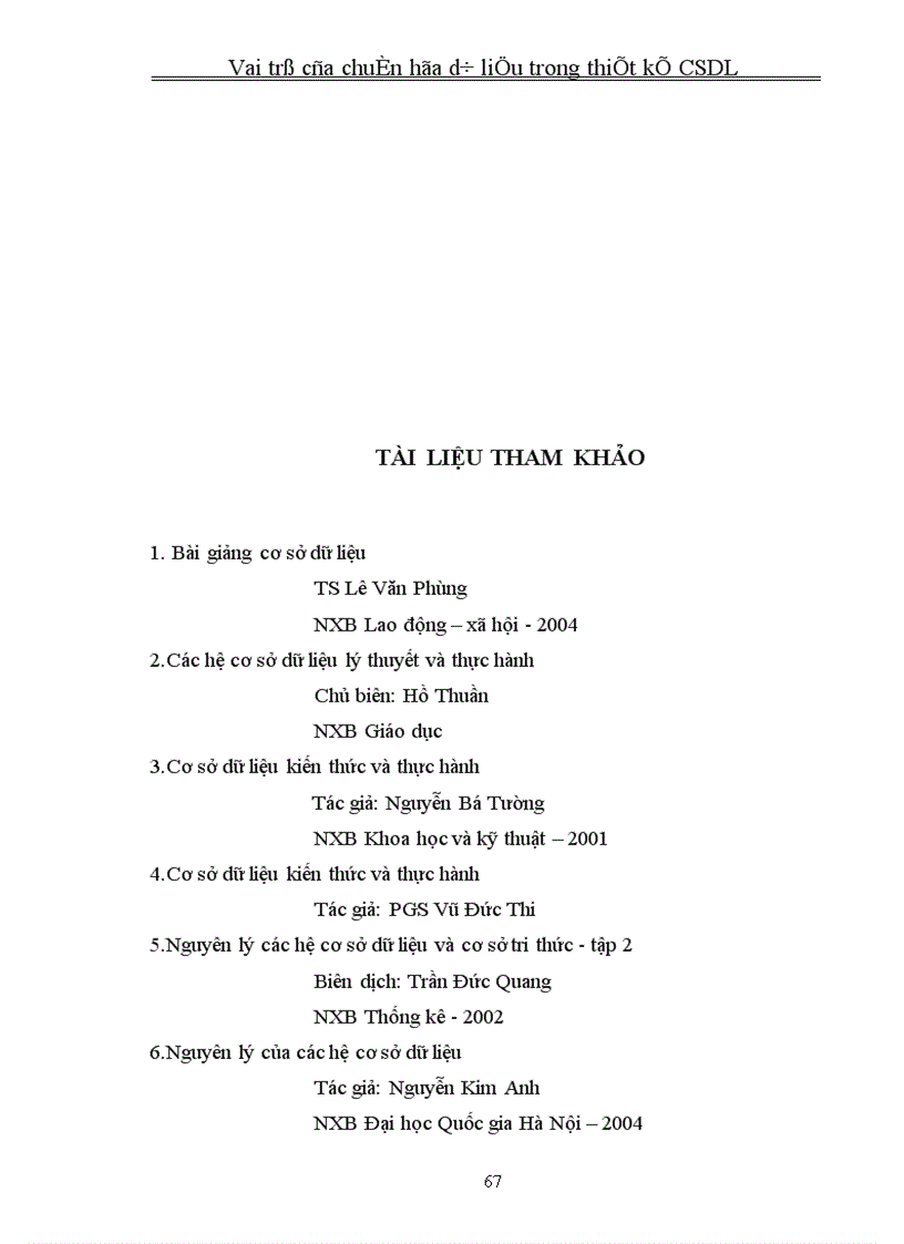 image for page Vai trò của chuẩn hóa dữ liệu trong thiết kế CSDL