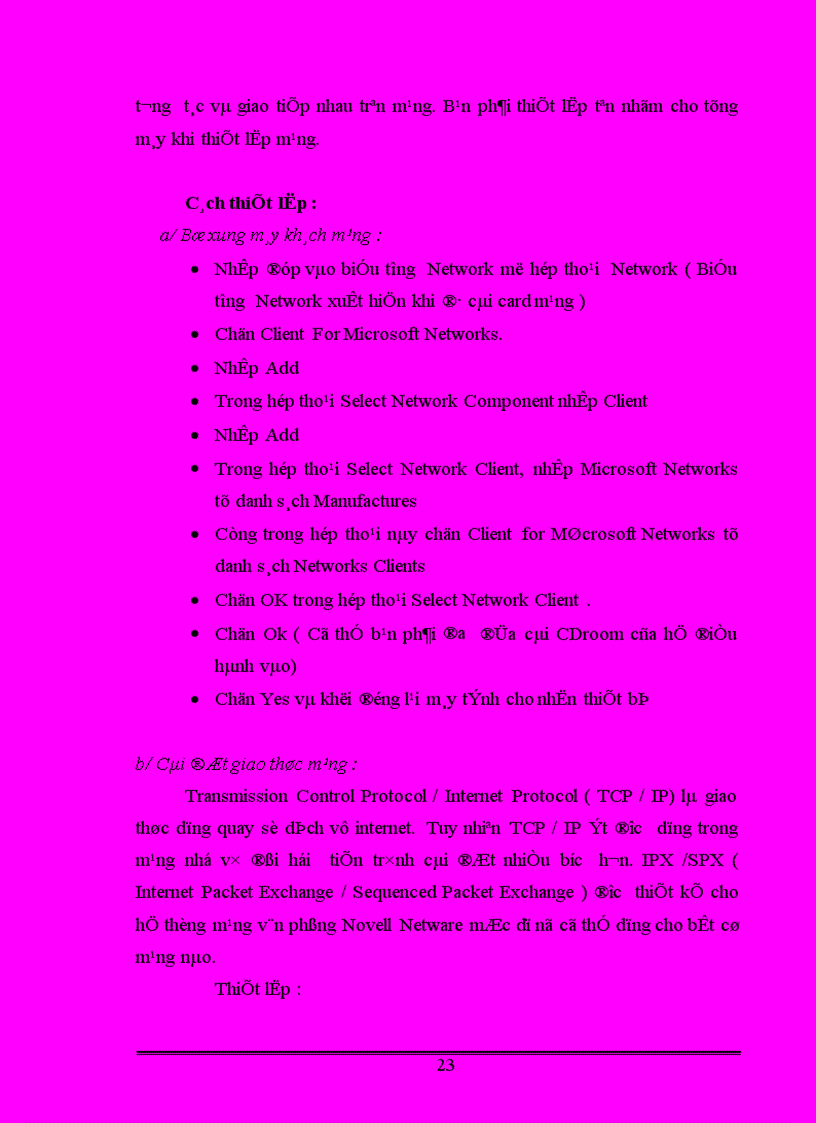 image for page Báo cáo thực tập Đề tài mạng cho doanh nghiệp nhỏ