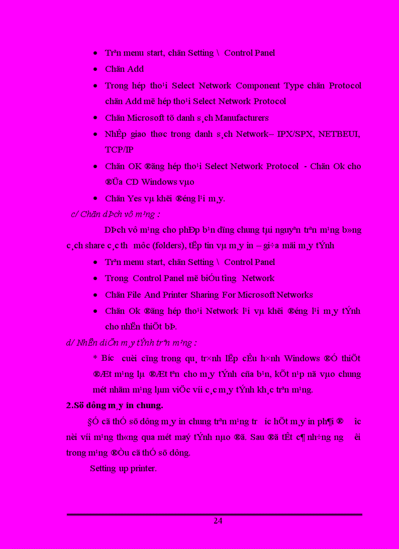 image for page Báo cáo thực tập Đề tài mạng cho doanh nghiệp nhỏ