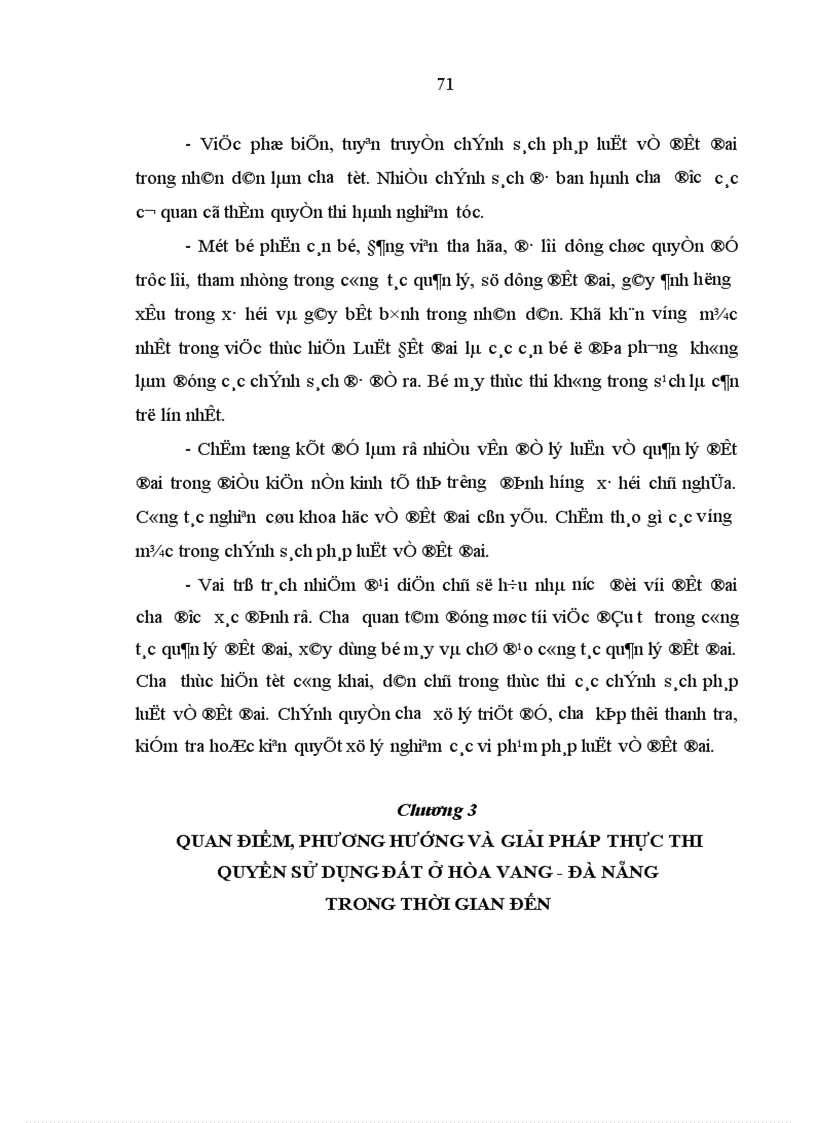 image for page Thực thi quyền sử dụng đất ở huyện Hũa Vang