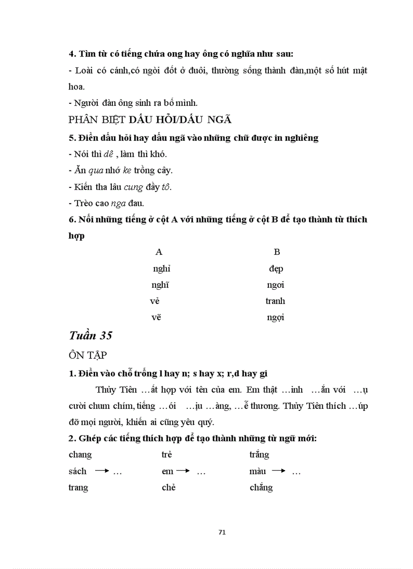 image for page Xây dựng bài tập chính tả cho học sinh lớp 2 trong giờ học tự chọn