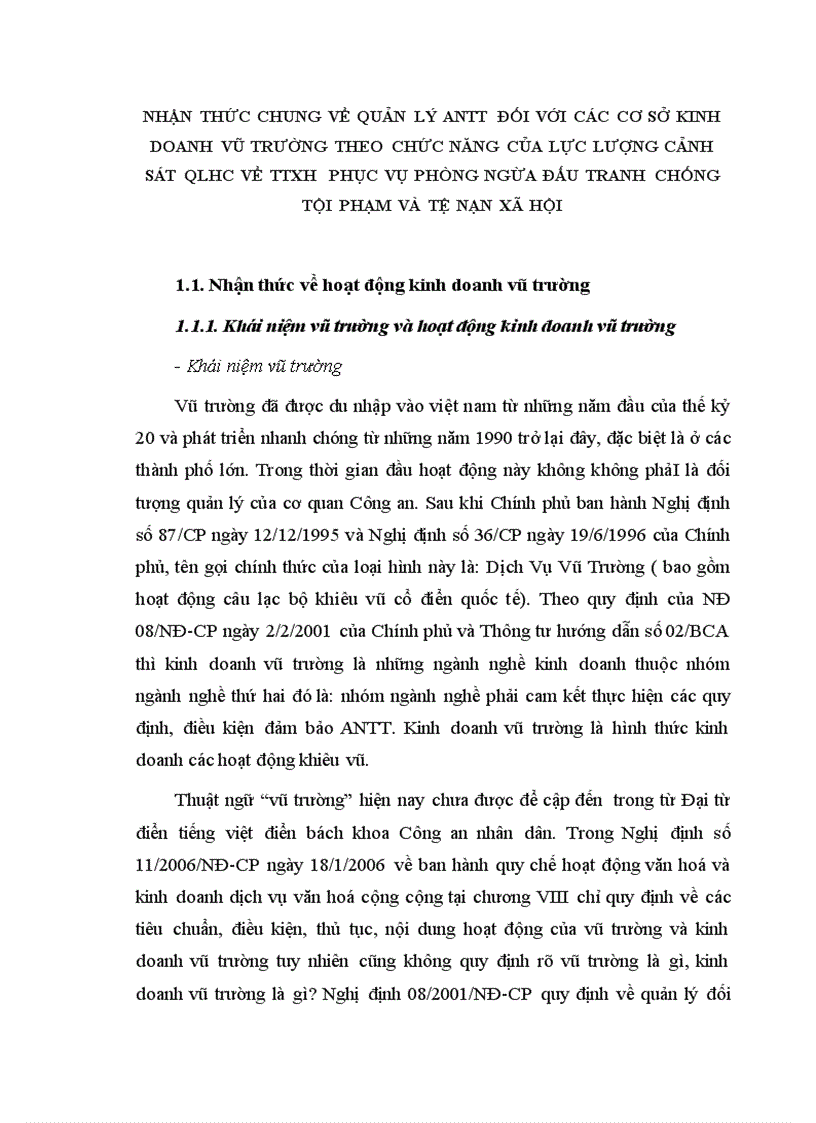 image for page Quản lý ANTT đối với các cơ sở kinh doanh vũ trường trên địa bàn thành phố Hà Nội theo chức năng của lực lượng CSQLHC về TTXH phục vụ phòng ngừa đấu tranh chống tội phạm và tệ nạn xã hội 1