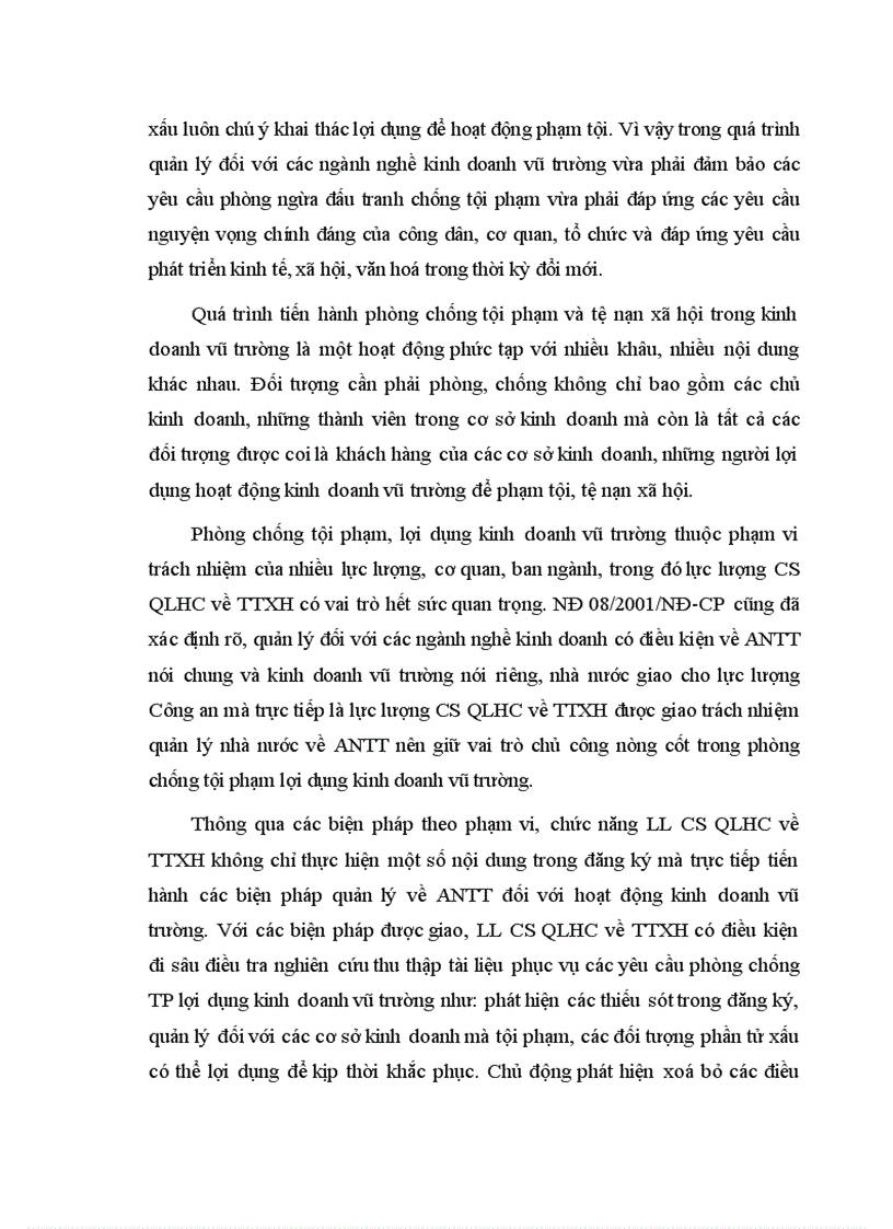 image for page Quản lý ANTT đối với các cơ sở kinh doanh vũ trường trên địa bàn thành phố Hà Nội theo chức năng của lực lượng CSQLHC về TTXH phục vụ phòng ngừa đấu tranh chống tội phạm và tệ nạn xã hội 1