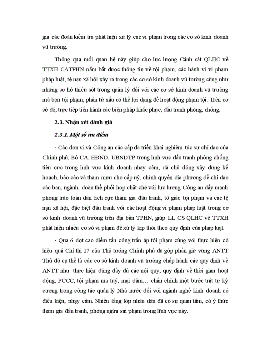 image for page Quản lý ANTT đối với các cơ sở kinh doanh vũ trường trên địa bàn thành phố Hà Nội theo chức năng của lực lượng CSQLHC về TTXH phục vụ phòng ngừa đấu tranh chống tội phạm và tệ nạn xã hội 1