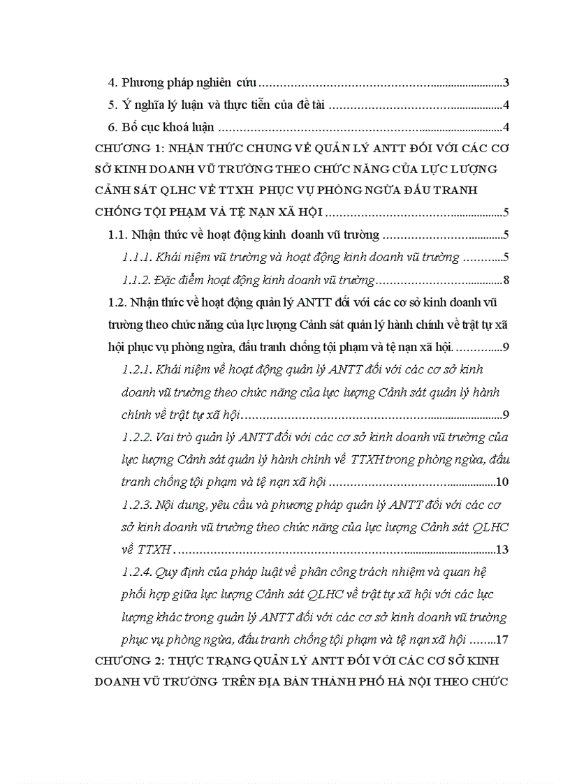 image for page Quản lý ANTT đối với các cơ sở kinh doanh vũ trường trên địa bàn thành phố Hà Nội theo chức năng của lực lượng CSQLHC về TTXH phục vụ phòng ngừa đấu tranh chống tội phạm và tệ nạn xã hội 1