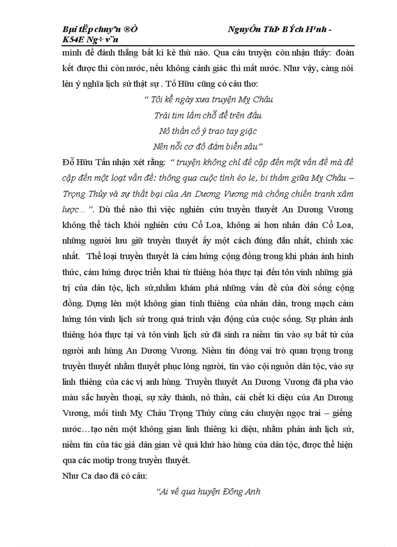 image for page những motip trong truyền thuyết An Dương Vương