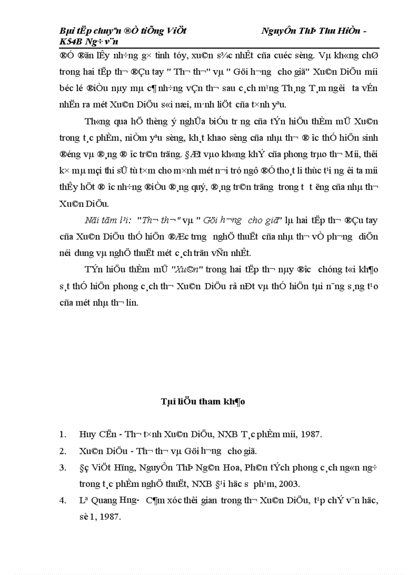 image for page Tín hiệu thẩm mĩ Xuân trong hai tập thơ thơ và gửi hương cho gió của xuân diệu 1