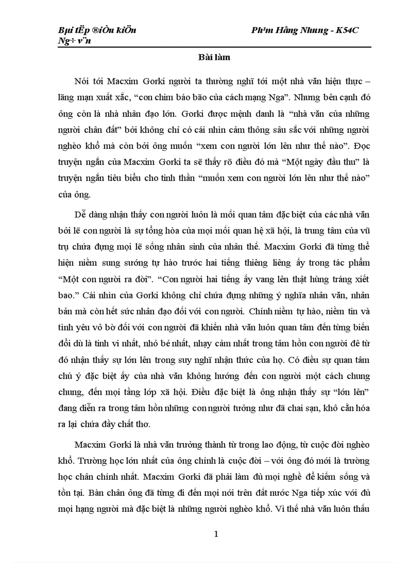 image for page tìm hiểu nhà văn Macxim Gorki