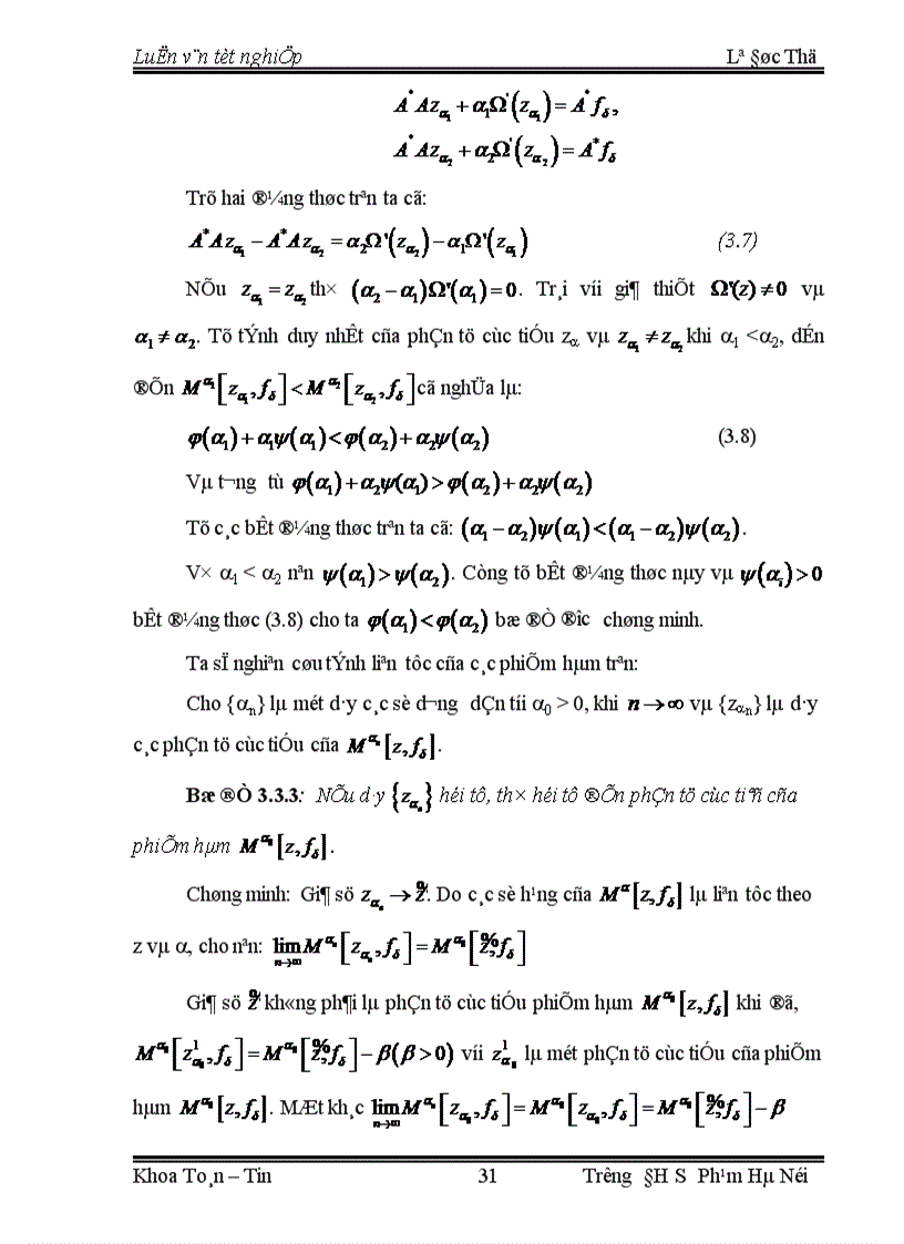 image for page Phương Pháp Hiệu Chỉnh Giải Bài Toán Đặt Không Chỉnh