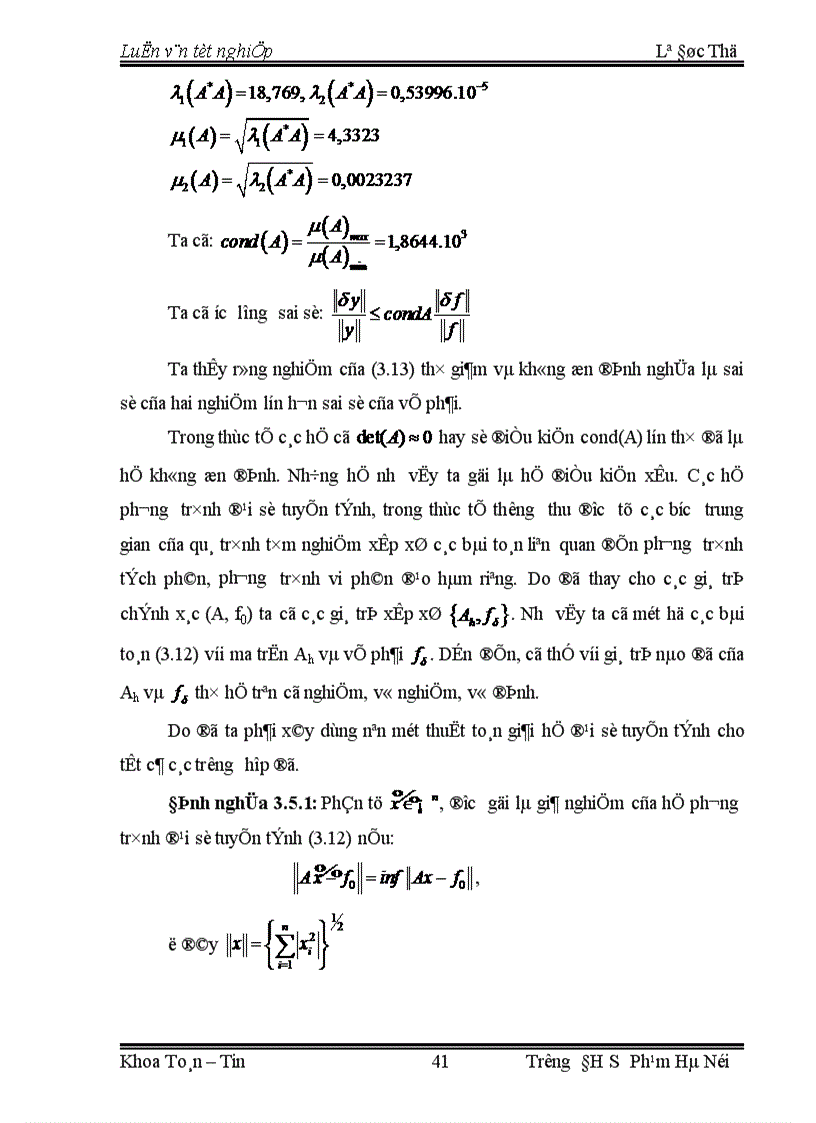 image for page Phương Pháp Hiệu Chỉnh Giải Bài Toán Đặt Không Chỉnh