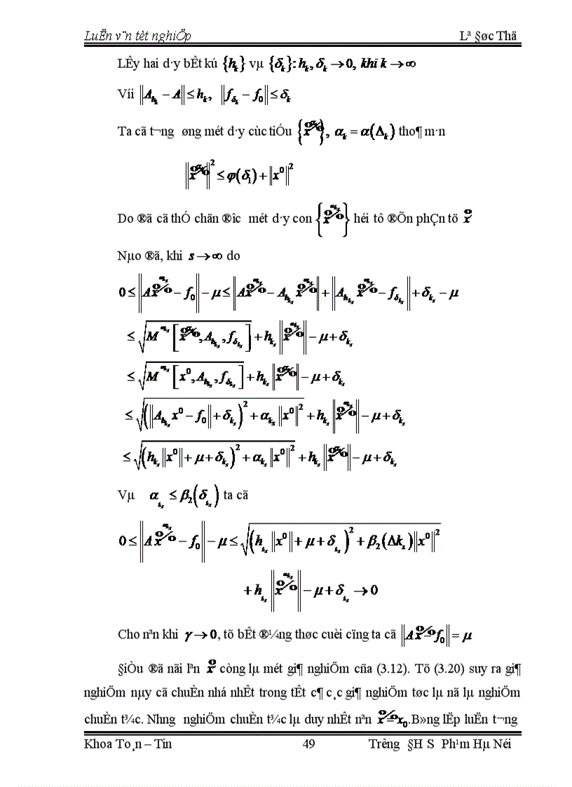 image for page Phương Pháp Hiệu Chỉnh Giải Bài Toán Đặt Không Chỉnh