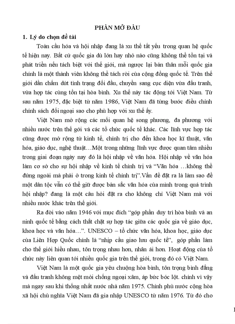 image for page Mối quan hệ Việt Nam UNESCO từ năm 1976 đến nay