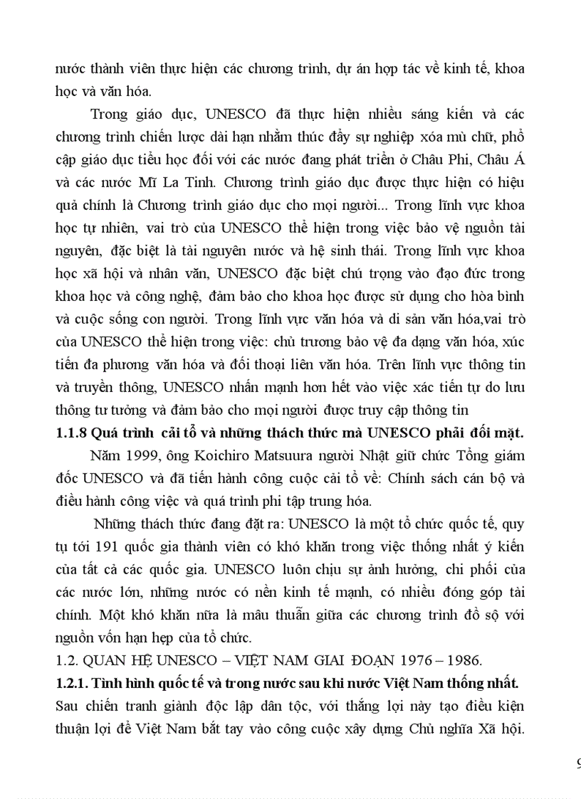 image for page Mối quan hệ Việt Nam UNESCO từ năm 1976 đến nay