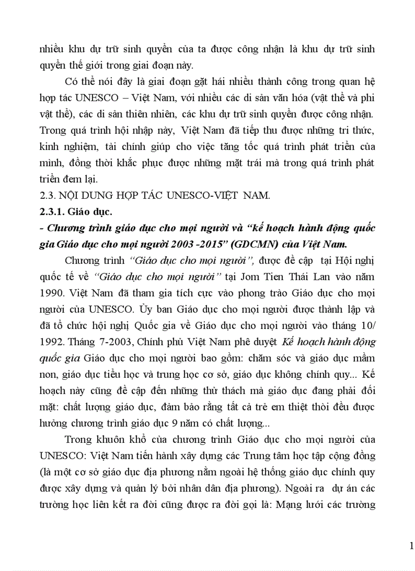 image for page Mối quan hệ Việt Nam UNESCO từ năm 1976 đến nay