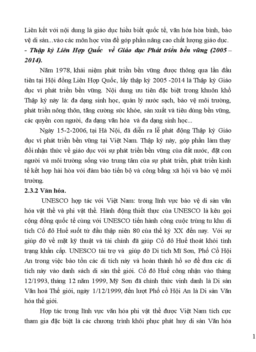 image for page Mối quan hệ Việt Nam UNESCO từ năm 1976 đến nay