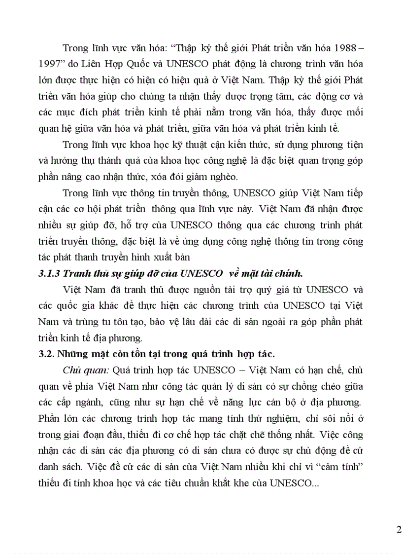 image for page Mối quan hệ Việt Nam UNESCO từ năm 1976 đến nay