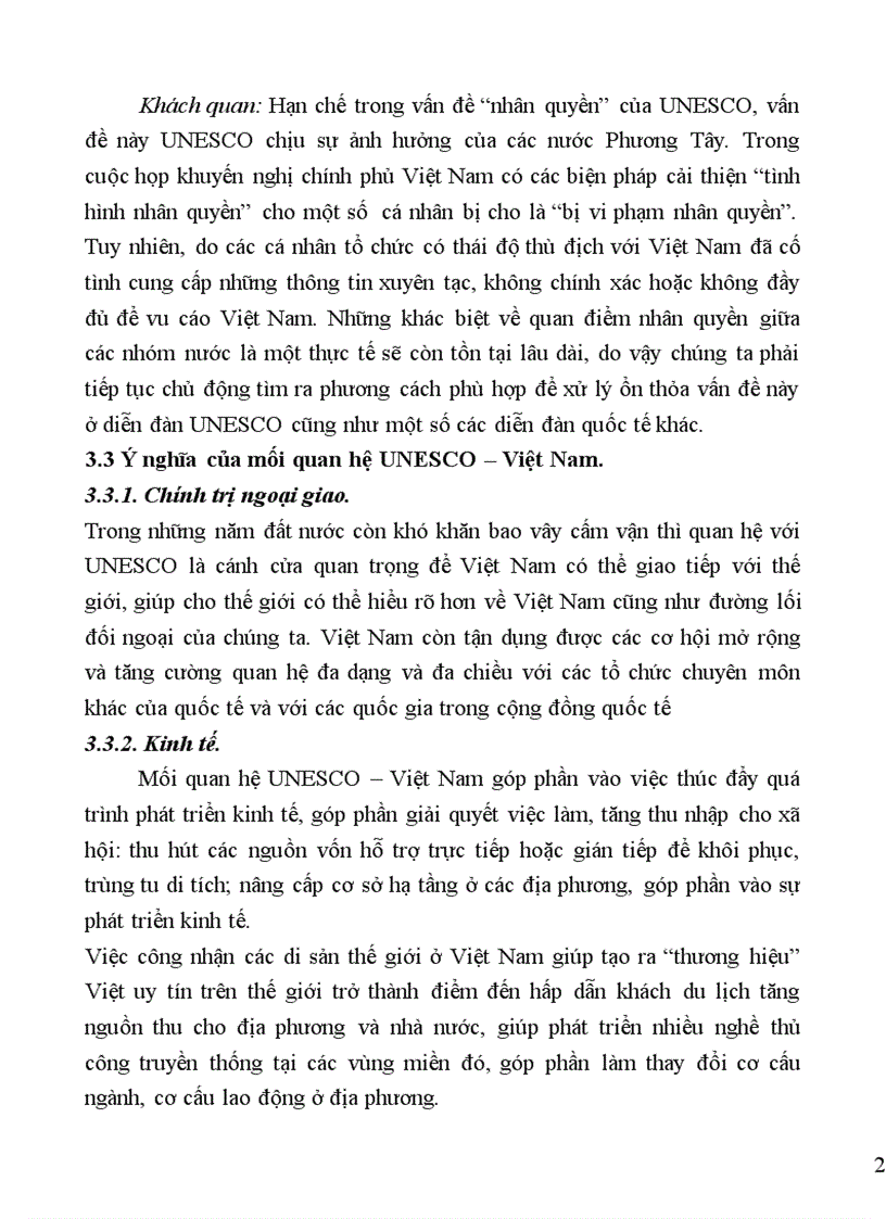 image for page Mối quan hệ Việt Nam UNESCO từ năm 1976 đến nay