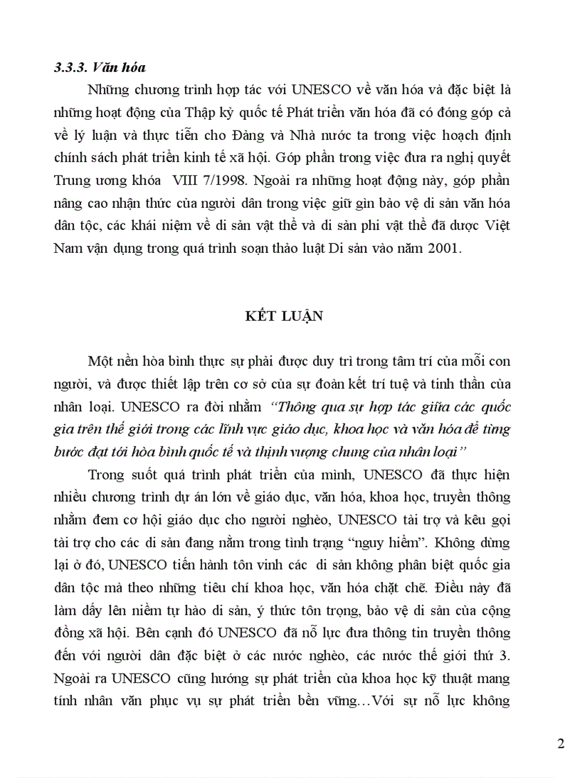 image for page Mối quan hệ Việt Nam UNESCO từ năm 1976 đến nay