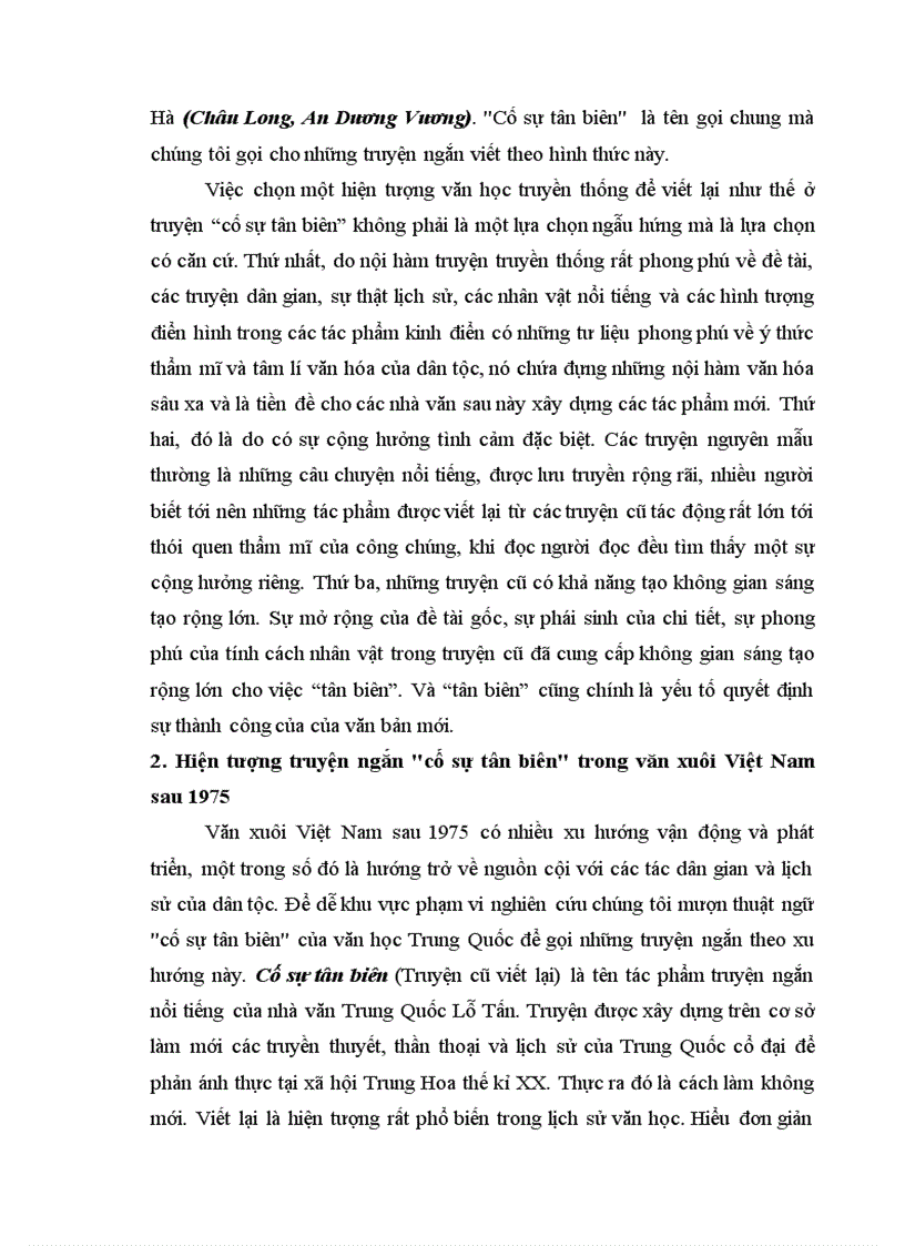image for page Vài nét về nghệ thuật của xu hướng cố sự tân biên trong truyện ngắn Việt Nam sau 1975
