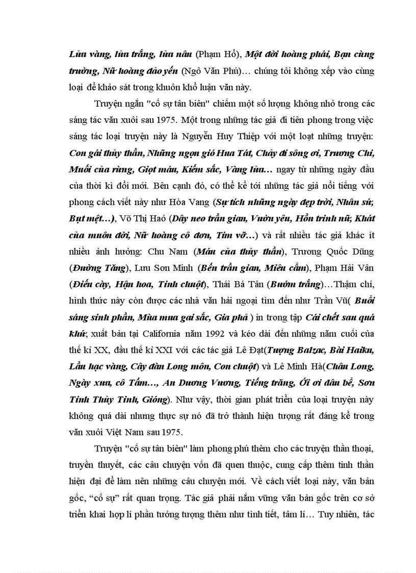 image for page Vài nét về nghệ thuật của xu hướng cố sự tân biên trong truyện ngắn Việt Nam sau 1975