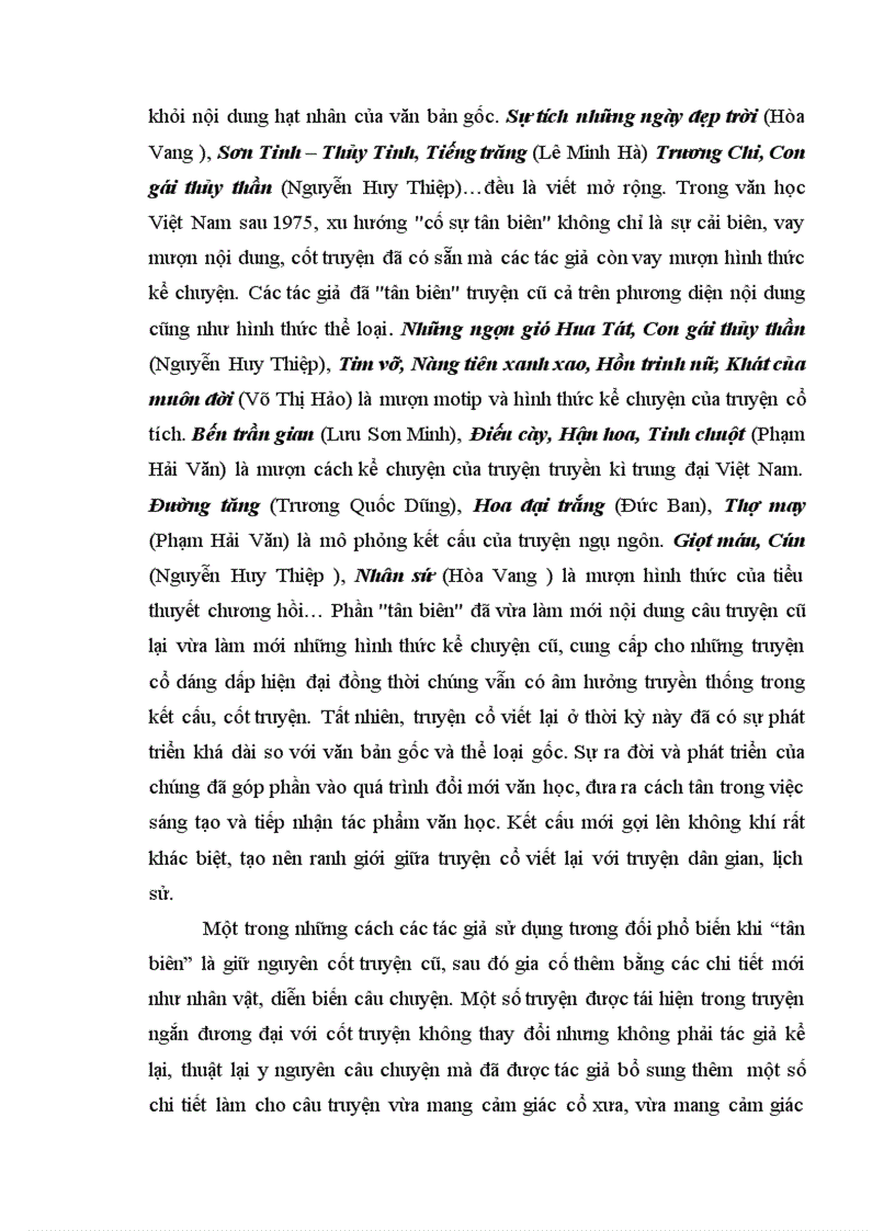 image for page Vài nét về nghệ thuật của xu hướng cố sự tân biên trong truyện ngắn Việt Nam sau 1975