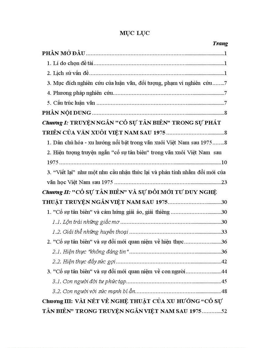 image for page Vài nét về nghệ thuật của xu hướng cố sự tân biên trong truyện ngắn Việt Nam sau 1975