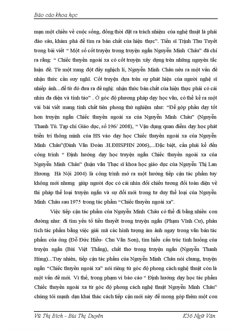 image for page Định hướng dạy học tác phẩm Chiếc thuyền ngoài xa từ góc độ phong cách nghệ thuật Nguyễn Minh Châu