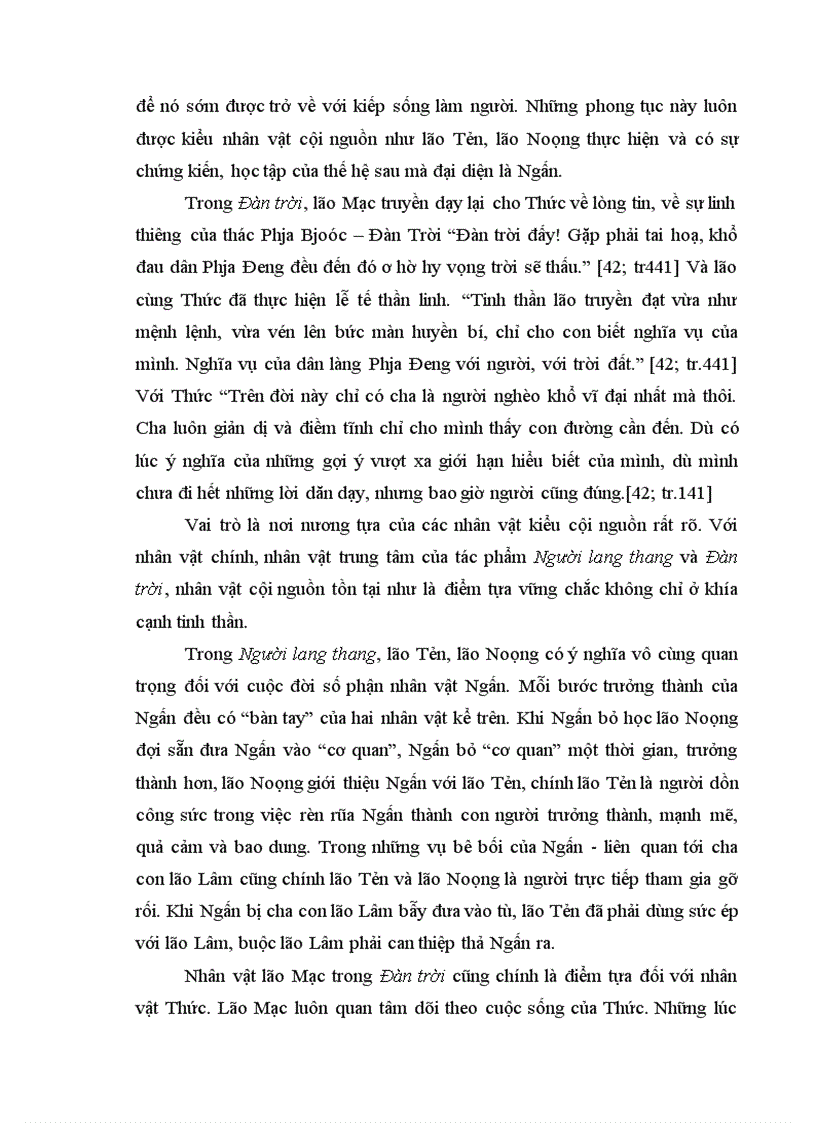 image for page Thi pháp nhân vật tiểu thuyết trong Người lang thang và Đàn trời của Cao Duy Sơn