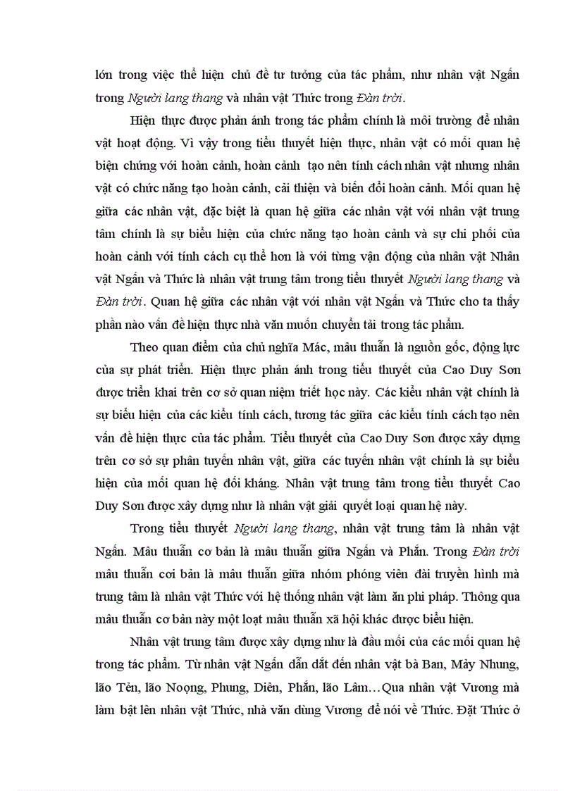 image for page Thi pháp nhân vật tiểu thuyết trong Người lang thang và Đàn trời của Cao Duy Sơn