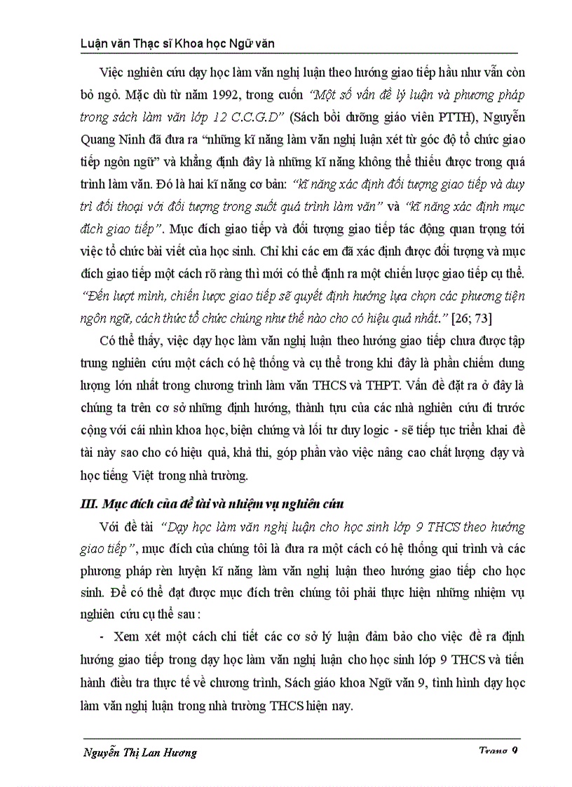 image for page Dạy học làm văn nghị luận cho học sinh lớp 9 THCS theo hướng giao tiếp