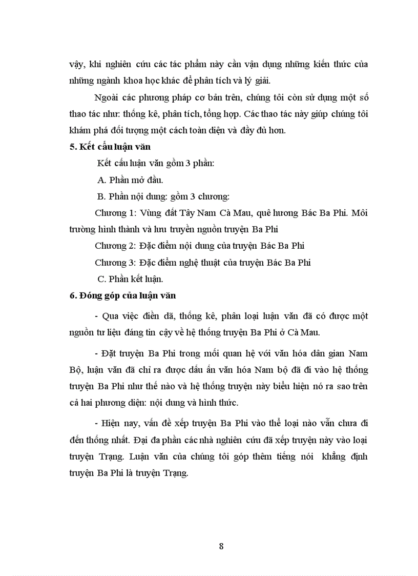 image for page Đặc điểm nghệ thuật của truyện Bác Ba Phi