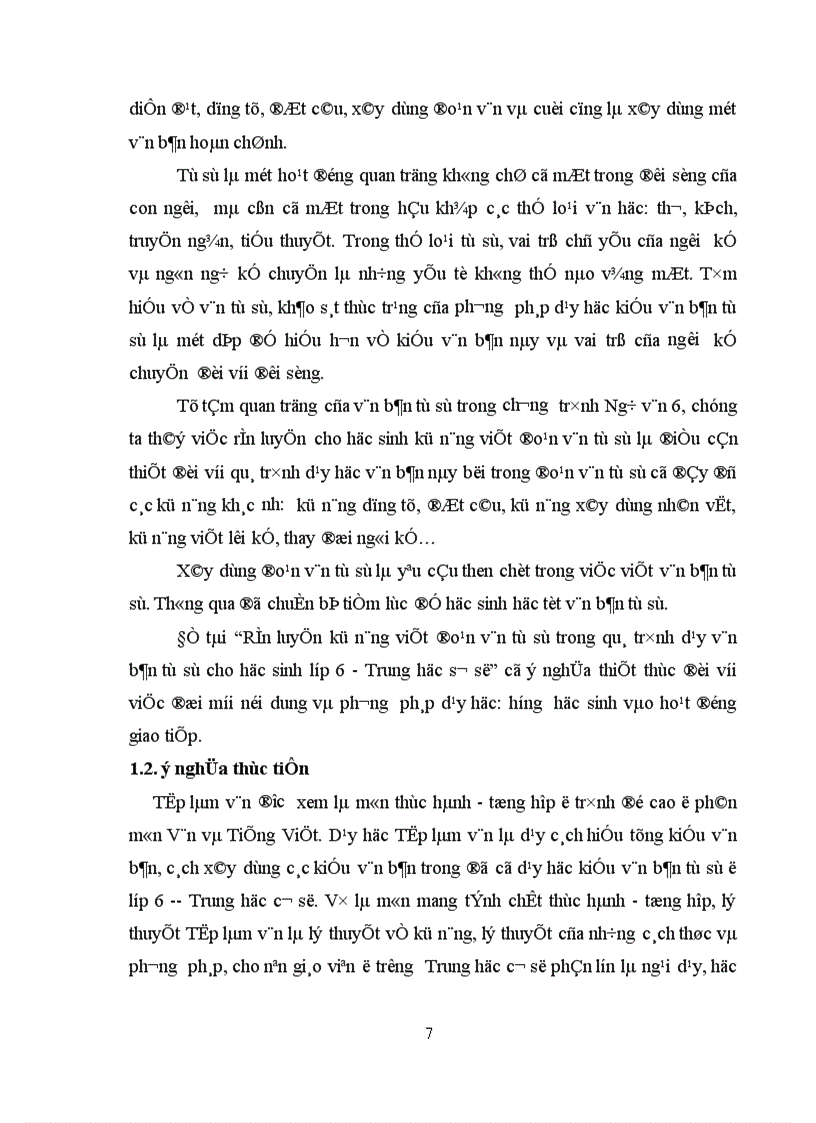 image for page Rèn luyện kỹ năng viết đoạn văn tự sự trong quá trình dạy văn bản tự sự cho học sinh lớp 6 Trung học cơ sở