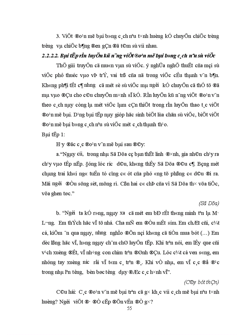 image for page Rèn luyện kỹ năng viết đoạn văn tự sự trong quá trình dạy văn bản tự sự cho học sinh lớp 6 Trung học cơ sở